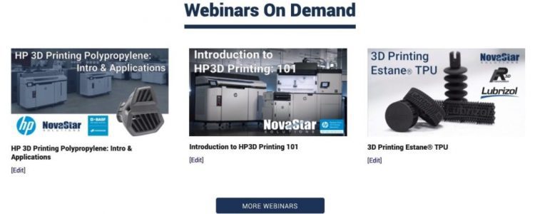 HP 3D Webinars On Demand Now Available